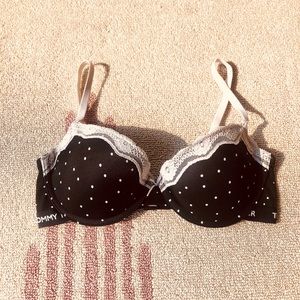 Tommy Hilfiger, push up, 34C, polka dot, bra.